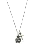 2 COLLAR ESCAP.Y CRUZ METAL9 mm BAÑO PL C/C
