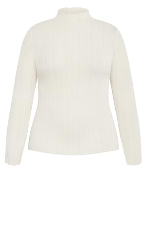 Image of City Chic Women's Plus Size Crinkle Knit Sweater