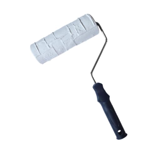 Sharplace Roller de Textura, Decorativo, Cómodo, con Mango, Práctico para Pisos, Decoración de Paredes, Muebles, Personal de Mantenimiento, Style E