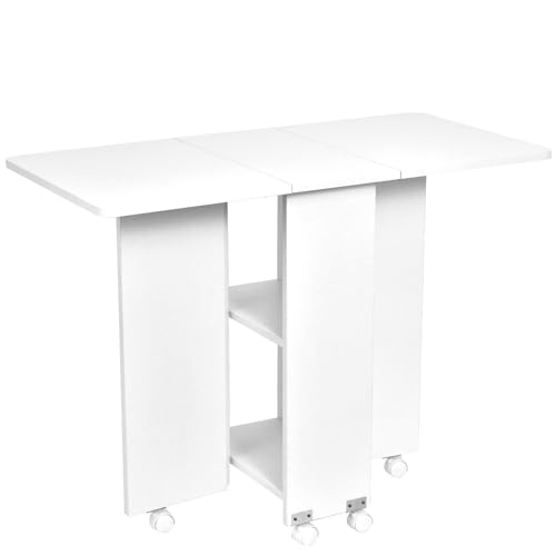 Mesa de la isla para la cocina, mesa de cocina extensible,Mesa de cocina plegable portátil | Separación de trabajo de dominio del espacio, escritorio extensible multifuncional para sala de estar de