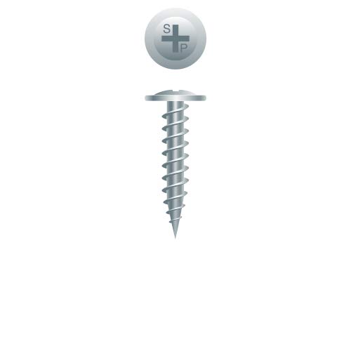 #8-15 x 3/4" Drywall Screws, Modified Truss Head (K-Lath), Phillips Drive, Steel, Zinc Plating, Twinfast Thread (Quantity: 8000 pcs)