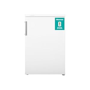 Hisense RL170D4BWE Freestanding 56cm Under Counter Fridge - 132 litre capacity - Auto Defrost - Reversible Door - White - E Rated