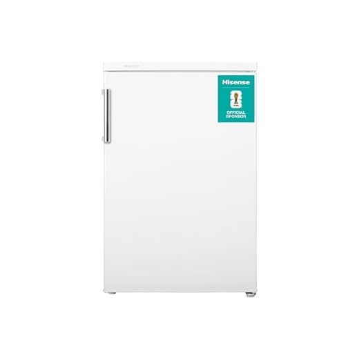 Hisense RL170D4BWE Freestanding 56cm Under Counter Fridge - 132 litre capacity - Auto Defrost - Reversible Door - White - E Rated