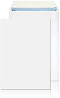 Evour - A4 / C4 White Pocket Envelopes Peel & Seal 229 x 324 mm 100 GSM No-Windows Pack of 25
