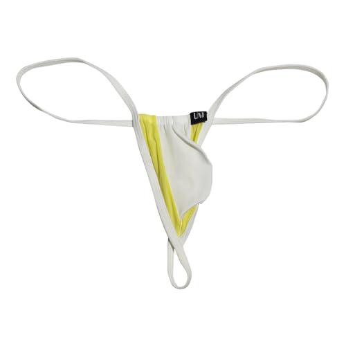 Gogobear Men's Sexy Ice Silk Thongs Lift-Up Bulge Pouch Bikini Underwear Low Rise G-String Backless Panties3