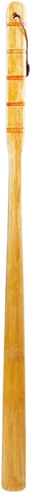 Calzador, Cuchara for Zapatos for Hombres, Madera Maciza, Duradera, Cuchara for portátil con cordón, ayudante for Mango Corto de Viaje, 21,6 pulgadas/27,5 Pulgadas | B,70cm