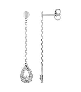 Boucles d'oreilles Or Blanc et Diamants MODUS : Vos bijoux légers qui ne font jamais mal