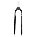 DHNCBGFZ Horquillas Rígidas Bicicleta De Montaña 26" 27.5" 29" Sin Rosca De 1-1/8" Tubo Recto Frenos De Disco Ultraligeras De Aleación De Aluminio Cierre Rápido 9x100 Mm(Straight Tube,29er)