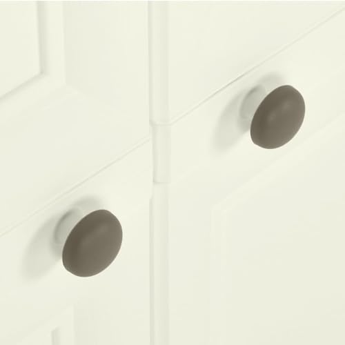 Armario de almacenamiento bajo con dos puertas texturizadas 7