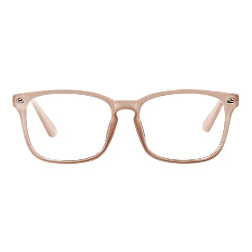 Image of TIJN Blue Light Blocking Glasses for Women Men Square Frame Nerd Eyeglasses Anti Blue Ray Computer Screen Glasses