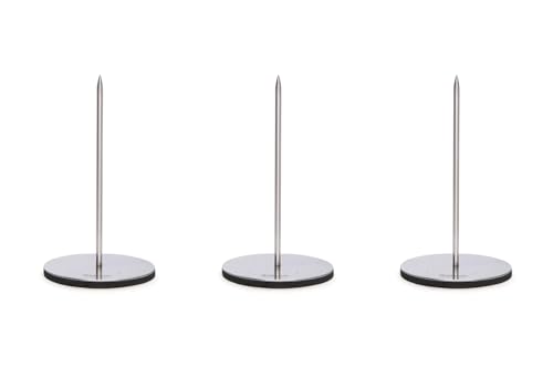 Image of KMW Stainless Steel Bill Holders with 6-inch Round Base - Set of 3, Stylish & Durable for Restaurants, Cafes, and Bars - Perfect for Organizing Bills & Menus
