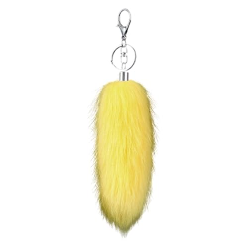 Plush 16cm Tail Key Ring Fashionable Bag Accessory Backpack Decoration
