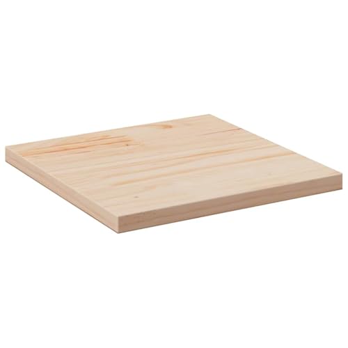 vidaXL Piano Tavolo 40x40x2,5 cm in Legno Massello di Pino Quadrato, Piano Tavolo in Legno, Piano Tavolo da Pranzo, Piano tavolino