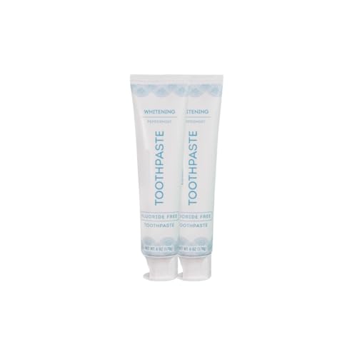 Trader Js Toothpaste (2 Count, Peppermint Fluoride Free Whitening Toothpaste)