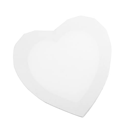 Lienzos de algodón y madera Artibetter con silueta de corazón blanco para bellas artes 2