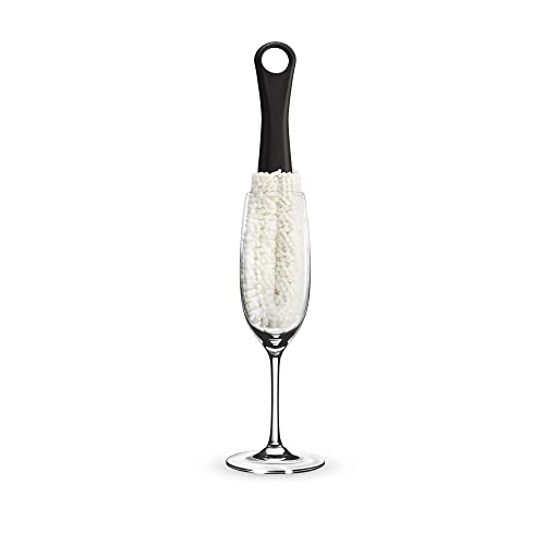 Image of HIC Kitchen Bar Soft Foam Stemware Brush, Non-Scratch Foam Tips, Set of 2