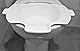 PEPE Mobility - Sitzbad für Toilette, Sitzbadewanne, Bidetbecken Kunststoff, Tragbare Sitzbäder, Hämorrhoiden