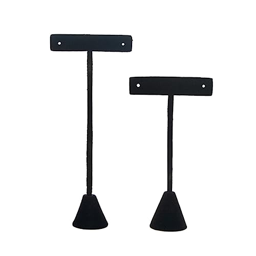 BESTYASH 2pezzi Porta Orecchino in Floccato Porta Orecchini Organizzatore Espositore Per Gioielli Portagioielli Per Orecchini e Anelli Espositore Per Gioielli Da Toeletta o Negozio