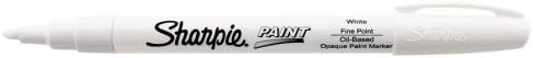 Sharpie Oil-Based Fine Point Paint Markers, 12 White Markers (37315)