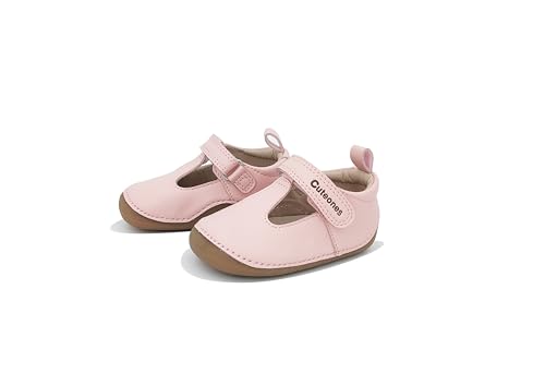 Baby Walking Shoes, T-Strap Design, Hook and Loop Closure, Non-Slip Sole, Available in Brown, Navy, Pink