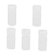 New Lon0167 4ml 8mm Featured Diameter PP Plastic reliable efficacy Round Shaped Narrow Mouth Bottle Clear 5pcs(id:4a6 10 1c 059)