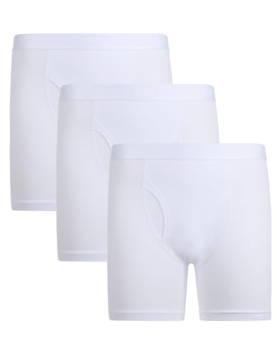 MeMoi 3 Pair Men's Cool Cotton Stretch Classic-Fit Tag-Free Boxer Briefs3