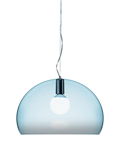 Kartell Fl/Y Lampada a Sospensione, Confezione da 1 Pezzo, Celeste Trasparente