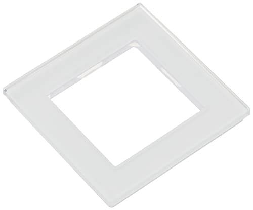 Marco de cristal JUNG AC581GLWW blanco alpino para eliminar marcos amarillentos de 84mm