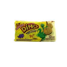 Dino Galletas Vanilla Sandwich Cookies, Dominican Biscuits, 12 Pack (Strawberry)