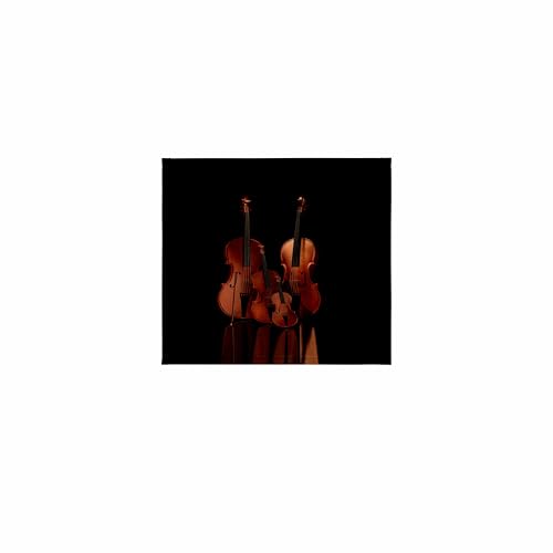 3dRose String Instruments Violin, bass and Cello 11x12 Wash Cloth for Face and Body