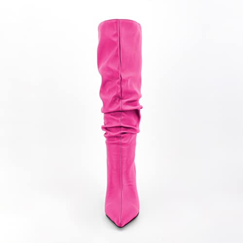 HOT PINK KNOT BOOTS