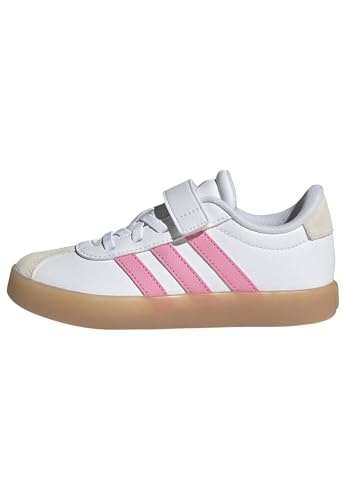 Image of adidas Kids' VL Court 3.0 Elastic Lace & Strap Shoe
