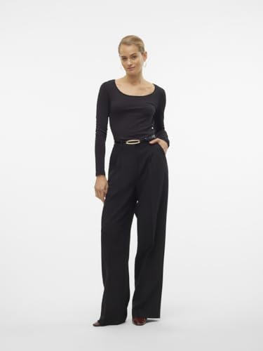 VERO MODA Damen VMMAXI My LS Soft UNECK 3-Pack, Festival Fuchsia/Gibraltar Sea/Black, L – Ansicht 6