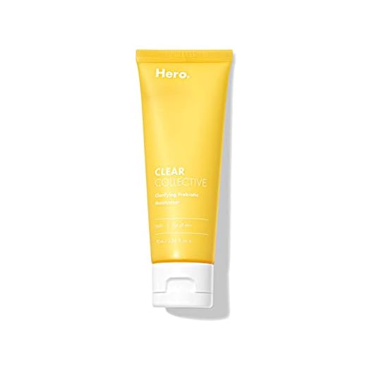 Clear Collective Clarifying Prebiotic Moisturizer from Hero Cosmetics - Hydrating Daily Face Moisturizer to Purify, Smooth and Soften Skin | Designed to Fortify and Replenish Acne-Prone Skin (2.36 fl oz)