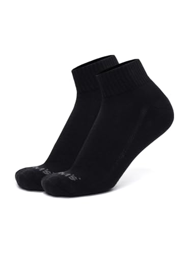 Image of Levi's LS201 Men's Cotton Stretch Ankle Mid Cut Half Terry Socks with Cushioned Sole (Pack of 3)