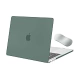 MOSISO Etui kompatybilne z MacBook Pro 33.0 cm M2 M1 2026-2016 A2338 A2289 A2251 A2159 A1989 A1706 A1708, twarda obudowa i podkładka pod nadgarstek, ergonomiczna poduszka powietrzna, szmaragdowa