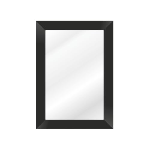 Image of Creative Arts n Frames Wall Decor Hand Crafted Wooden HD Wall Mirror Panel for Living Room Bedroom Lobby Modern Wall Decor Home Decor Items (Classic Black 10X14 inch Framed HD Mirror)
