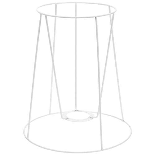 Lampenschirm Gestell Lampenschirm Ring Halterahmen Gestell Metall Draht Ring zum Basteln von en für E27 Tischlampe Stehlampe Pendelleuchte Lampenfassung