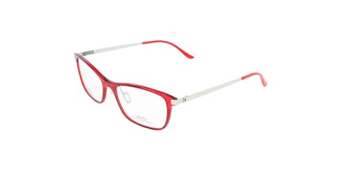 Safilo frame (SA-6052 12Z) Plastic - Metal Transparent Red - Matt Silver