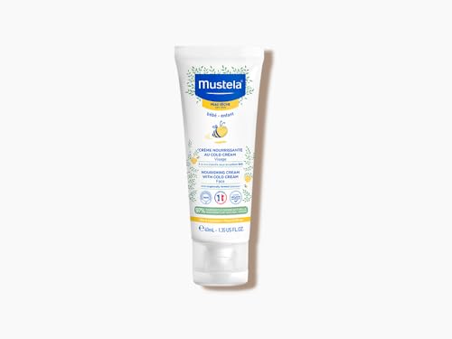 Mustela Nourishing Cream with Cold Cream 40ml Face & Body Moisturizer for Babies and Children | Long-Lasting Hydration for Dry & Sensitive Skin