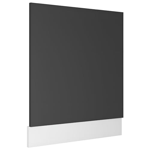 Frontblende Geschirrspüler 60 cm vollintegriert | Hochwertige und pflegeleichte Spülmaschinenfront (Grau)