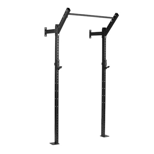 Titan Fitness T-3 Series Space Saving Rack 91 in. Tall 18 in. Deep Wall Mount