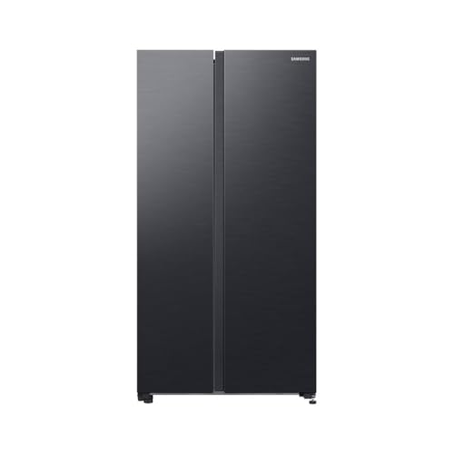 SAMSUNG RS62DG5003B1EF - Frigorífico con congelador (178 cm, 628 L, SmartThings AI Energy Mode), Twist Ice Maker, SpaceMax, No Frost+, Premium Black Steel
