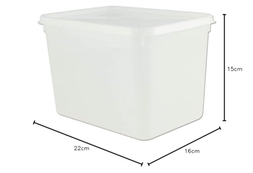Take Away Supplies LTD 4 Litre Rectangular Ice Cream Container/Food Storage Container (60) - Image 2