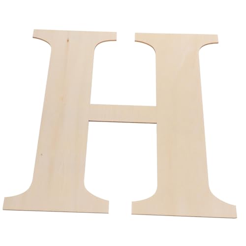 KONTONTY Wooden Letters for Craft Projects Large Wood Alphabet Ornaments Rustic Home Decor