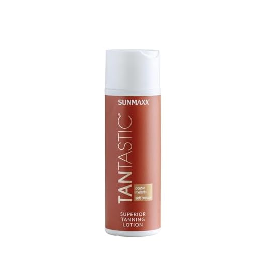 SUNMAXX® TANTASTIC Superior Tanning Lotion, Solariumcreme, Bräunungsbeschleuniger, Selbstbräuner, cremige Textur für jeden Hauttyp, intensive Feuchtigkeit, 200 ml