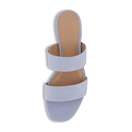CUSHIONAIRE-Womens-Nolita-two-band-low-block-heel-slide-sandal-Memory-Foam-and-Wide-Widths-Available