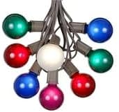 Luces de Cadena 100 ft G50 Exterior con 125 Bombillas miniatura 5