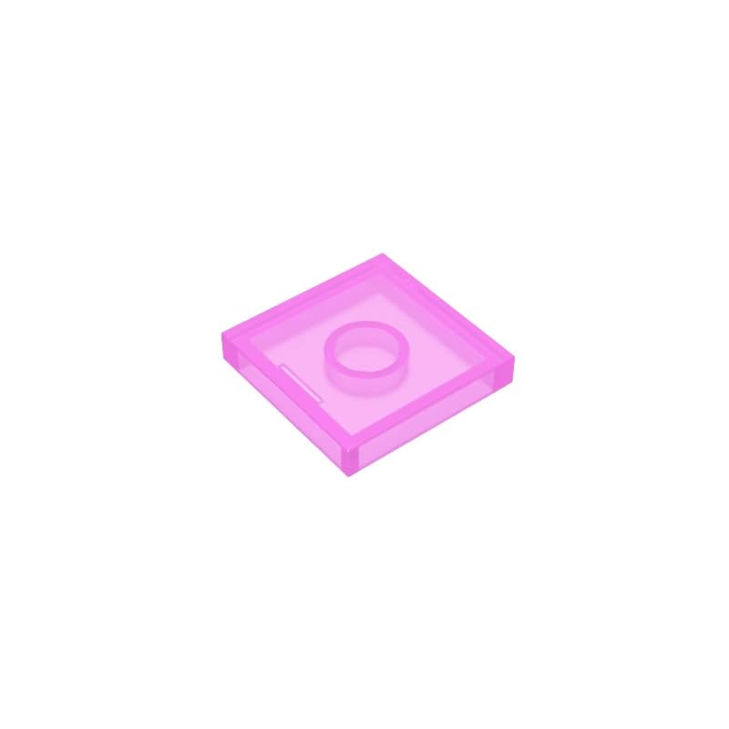 Gobricks 3068 Foundation Plate Tile 2x2 with Groove 50 Pieces GDS-561 Compatible with Lego Building Blocks Color:Trans Dark Pink โ image 1