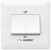 MK Base MB4859WHI 1G 3 Pole Fan Isolator Switch, White